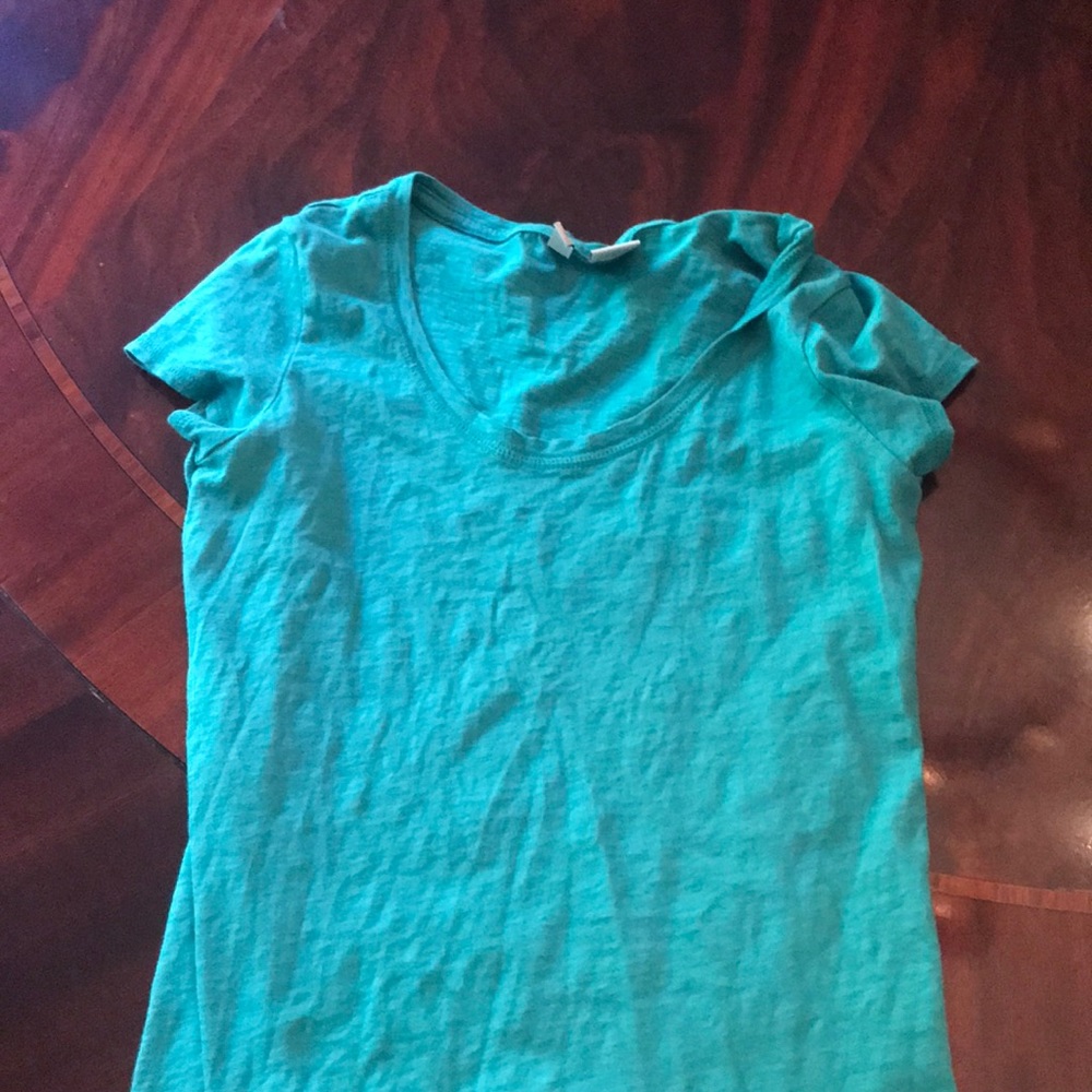 Paraphrase green round neck short sleeve shirt